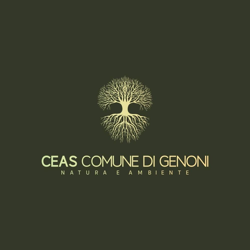 Logo CEAS Comune di Genoni con un albero stilizzato e il testo 'Natura e Ambiente'