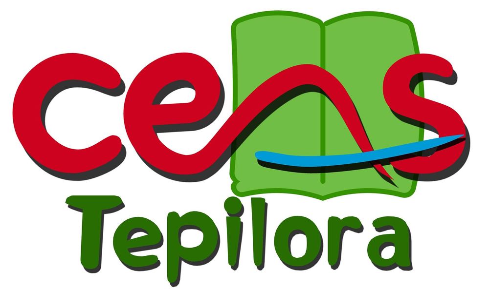Logo colorato con lettere rosse e verdi che formano il testo 'ceis Tepilora', con un libro verde alle spalle.